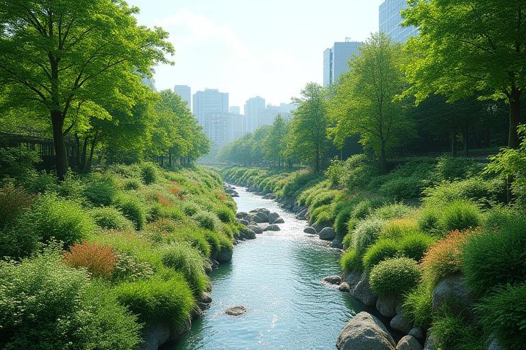 鴨川河川敷再生プロジェクトの植栽